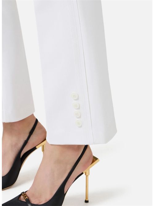 LOGO CHARM TROUSERS ELISABETTA FRANCHI | PA16861E2360 avorio